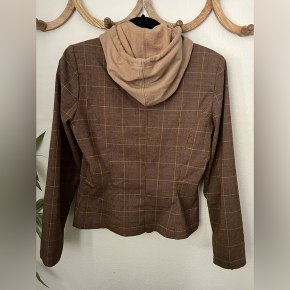 Vintage Charlotte Russe Twill Hooded Blazer - Picture 2 of 4